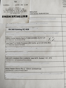 I5-7600K+Msi H270+DDR4-2x8GB+Freezer+RX 560 4GB (7 foto / 7)
