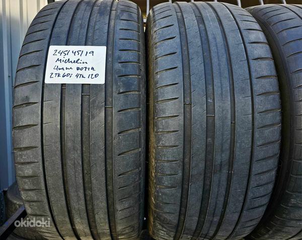 R19 rehvid 245 45 19 michelin 4mm 2tk olemas 4tk