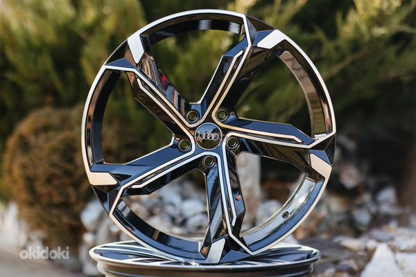 Veljed r22 5x112 Audi Vw Skoda Black polish uued