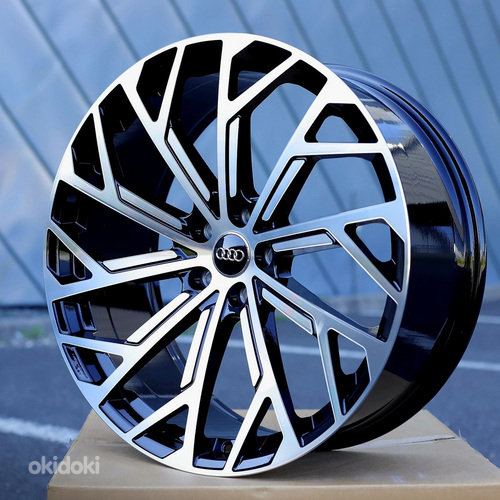 R18 Диски 5x112 AUDI VW SEAT SKODA Черный полированный - новые