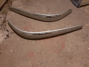 Молдинги переднего бампера Mercedes Benz W211 Avandgarde