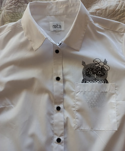 Белая рубашка (новая), размер 38