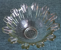 Винтажная ваза-конфетница Неман, стекло СССР