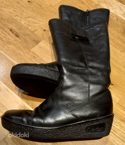 Зимние кожаные сапоги Rieker, размер 37 (фото #6)