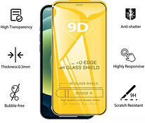 Kaitse klaas 9D iPhone (14/13/12/11, 14/13/12/11 Pro Max)