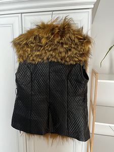 Karusnahast vest (L-XL). Hunt, nahk (2 foto / 3)