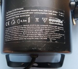 DJ прожектор Eurolite 30w (3 фото из 3)