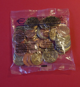 Sloveenia stardikomplekt 2007, euromündid