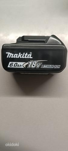 Makita BL1860B 6.0 Ah оригинальная, новая батарея. (фото #1)
