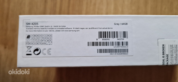 Samsung Galaxy Tab A8 10.5" 4G 64 GB.LTE. UUS ja avamata !!! (foto #4)