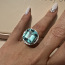 Изумруд 15,48 карат (!) бриллиантовое кольцо, платина (фото #5)