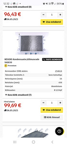 Kliimaseade, kondensaator Nissens Volvo XC90 (3 foto / 4)