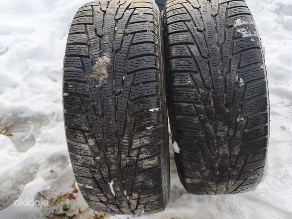 Оригинальные диски Skoda R17 215/60 с шинами Nokian Nordman2