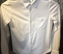 Белая трикотажная рубашка jacadi, 140
