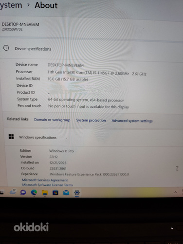 Lenovo ThinkPad X1 Carbon Gen 9 i5-1145G7 16GB 256GB 14'' (foto #1)