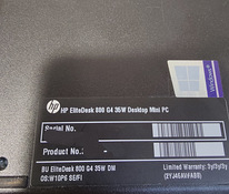 HP elite desk 800 G4 i5-8600T 256GB/8GB