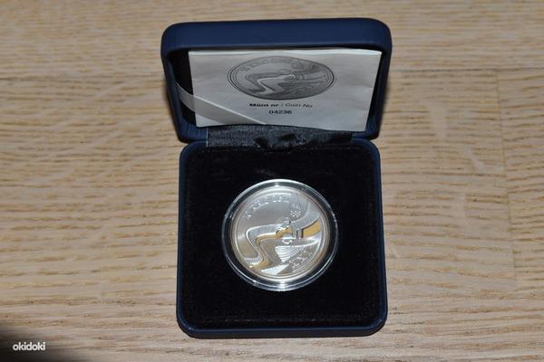 Серебряная памятная монета 10 крон 2010, Vancouveri olümpia (фото #1)
