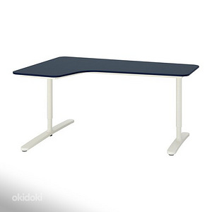 Töölaud kontorilaud IKEA BEKANT sinine/valge (1 foto / 3)