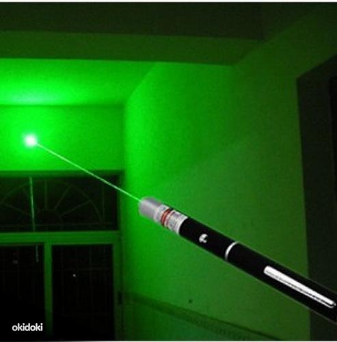 Лазер с зеленым лучом, со сменным аккумулятором (фото #6)