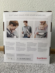 BABY BJÖRN kõhukott Mini, Light Grey, 3D Jersey (6 foto / 6)