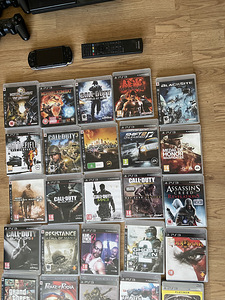 PlayStation 3 + 2 пульта + пульт + PS Portable+35игр (3 фото из 5)