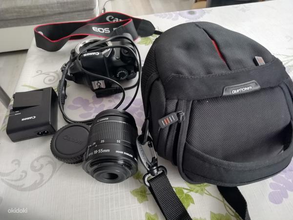 Peegelkaamera Canon EOS 1100D kott+aku+laadija+objektiiv (foto #3)