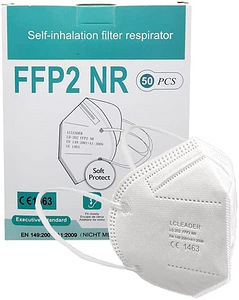 Respiraator FFP2 HULGI (50tk pakis) (1 foto / 6)