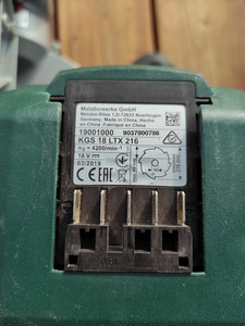 Aku-freessaag Metabo KGS 18 LTX 216 (4 foto / 5)