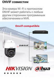 Kaamera pöörle panoram BOAVISION HD 4K 8MP WIFI PTZ (4 foto / 10)