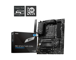 Emaplaat MSI Socket 1700 PRO B760-P Wifi DDR4 (1 foto / 1)