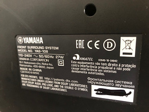 Yamaha YAS-108 HDMI Soundbar with Dual Built-in Subwoofers (6 foto / 7)