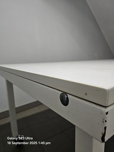 Valge laud söögilaud kontorilaud kirjutuslaud 2m x 1m (4 foto / 8)