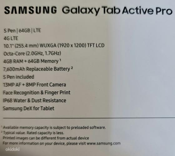 SAMSUNG Galaxy Tab Active pro Black (foto #3)