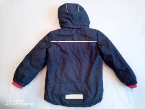 Джинсового цвета куртка детская H&M 116см (фото #2)