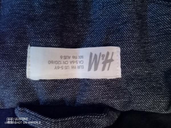 Джинсового цвета куртка детская H&M 116см (фото #6)