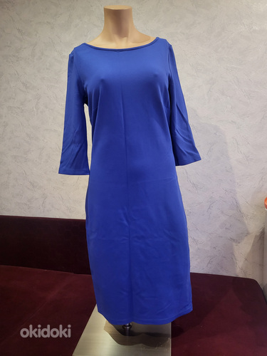 Синее платье миди vaide. М (38) (фото #2)