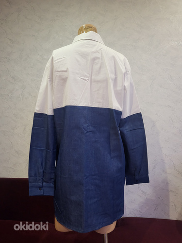 Бело-синяя рубашка, Новая, с. L/XL (фото #3)