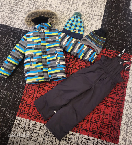 Очень теплая зимняя одежда (330 г) для мальчика 128 размера. (фото #2)