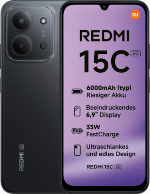 Mobiiltelefon Redmi 15C 128GB 6.9 tolli 6000 mAh