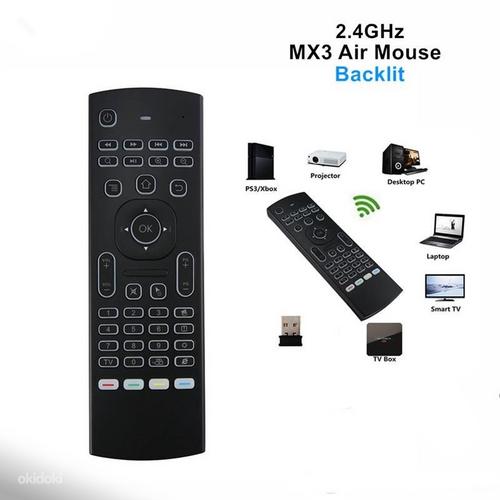 Air Mouse T3 MX3 Backlit Remote Control 2.4G Wireless Keybo (foto #2)