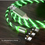 3 in 1 Magnetic LED Charging Cable (USB-C/Micro/Lightning) (foto #3)