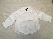 Белая футболка для мальчиков, размер 86