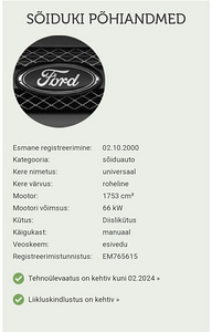 Müüa Ford Focus Turnier (dnw) 1.8 turbo di / tddi