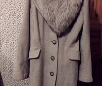 Зимнее пальто с натуральным мехом, размер - L