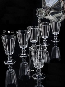 Fasetitud jalaga klaas, LAFITNIK 60ml, komplekt 6tk (5 foto / 6)