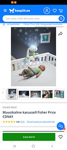 Muusikaline karussell Fisher Price CDN41 (1 foto / 4)