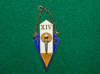 Редкий серебряный знак "TC XIV 1934"