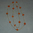 Посеребренное янтарное ожерелье (фото #1)