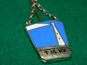 Серебряный школьный знак "T 16 KK"