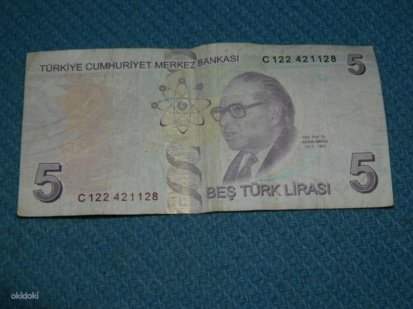 Банкнота 5 лир 2009 Турция (фото #2)